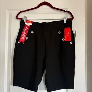 Black Women's Scuba Shorts
